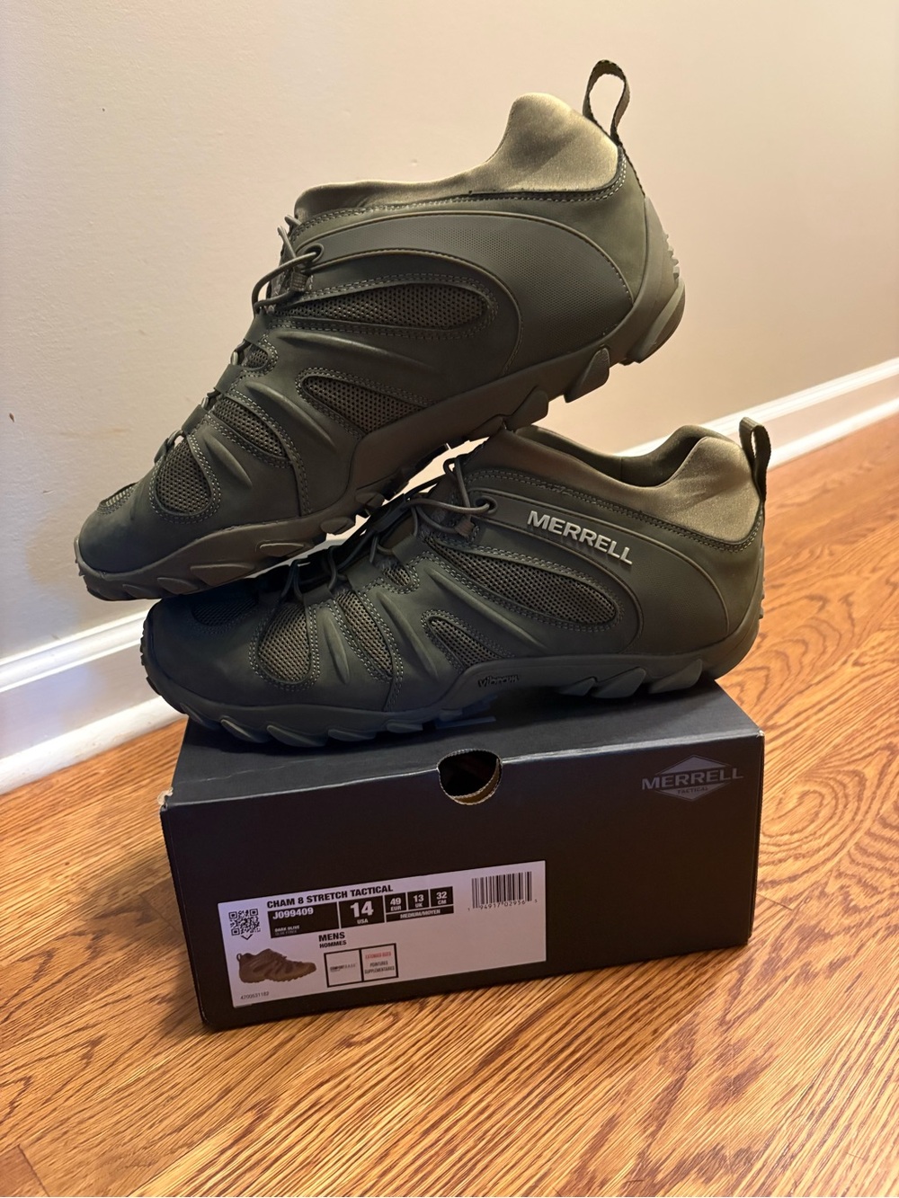 Merrell Men's Olive Green Athletic Trail Shoes